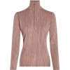 Dámske funkčné tričko Icebreaker Women Merino 260 Tech Vertex LS Half Zip Delta Lines AOP Veľkosť: M / Farba: hnedá