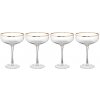 Butlers GOLDEN Twenties Sada pohárov na šampanské 400 ml 4 ks