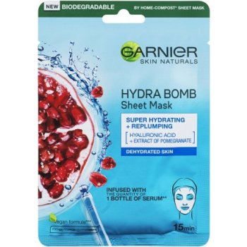 Garnier superhydratační vypĺňajúci maska Moisture & Aqua Bomb Skin Tissue Superhydrating Mask 32 g