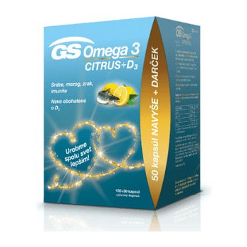 GS Omega 3 Citrus 100 + 50 kapsúl