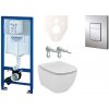 Cenovo zvýhodnený závesný WC set GROHE do ľahkých stien / predstenová montáž + WC Ideal Standard Tesi 38528SET-KF
