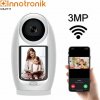 Otočná PTZ wi-fi IP kamera / chůvička - Innotronik ICS-PT17 - 3MPix, Autotracking (dětská chůvička s 3MPix kamerou, wi-fi, oboustranná hlasová komunikace, aplikace iCSee)