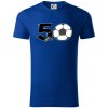 Futbal okrúhle narodeniny 50 - Tričko z organickej bavlny - XL ( Kráľovská modrá )