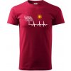 Ekg Fotovoltaická elektráreň - Klasické pánske tričko vyššej gramáže - 2XL ( Marlboro červená )