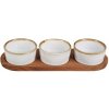 Excellent Houseware Keramická servírovacia miska Trixie 29 x 10 x 5 cm 3 ks