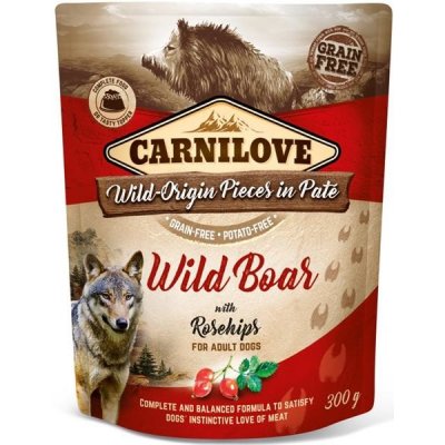 Carnilove Dog kaps. Paté Wild Boar with Rosehips 300 g
