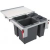 Odpadkový kôš Franke Sorter Garbo 60-3 1 x 8l + 1 x 12l + 1 x 18l