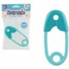 Teddies Hrkálka špendlík plast 12cm tyrkys-svetlý tyrkys 12x19cm