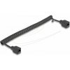 Delock - Sítový prodlužovací kabel - RJ-45 (F) do RJ-45 (F) - 1 m - 5 mm - UTP - CAT 5e - svinutý - cerná
