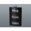 Trojitá ploskačka Whisky,Brandy,Vodka 270ml (nerezová ploskačka 3dielna)