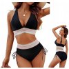 DVOJDIELNY PLAVKOVÝ KOSTÝM PLAVKY VYSOKÝ STAV BOHO BIKINI VIAZANIE