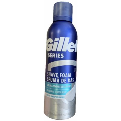 Gillette Series Sensitive Cool pena na holenie pre mužov 200 ml