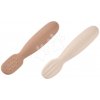 Ergonomické tréningové lyžičky Silicone Pre-Spoons Praline Clay Beaba zo silikónu na samostatné jedenie 2 kusy od 4 mes