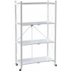 Sammer Kvalitný regál 4 poschodový na kolieskach 127x72x34 cm GWI6489