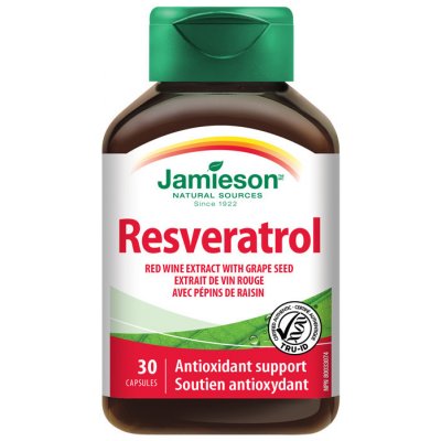 Jamieson Resveratrol 50 mg extrakt z červeného vína