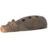 Ferm Living Drevený stojanček na ceruzky Hippo Hand Carved