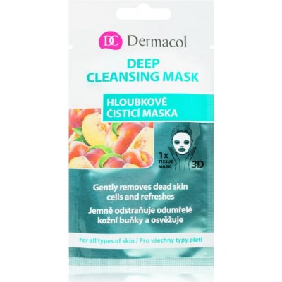 Dermacol Cleansing textilná 3D hĺbkovo čistiaca maska 15 ml