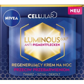 Nivea Cellular Luminous 630 Night Cream proti pigmentovým škvrnám 50 ml