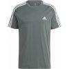 Pánske tričko adidas, 3-STRIPES SJ TEE tmavo zelená,biela S