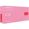 Mercator Medical Nitrylex PINK Nitrile Examination & Protective Gloves - jednorázové nitrilové rukavice bezpúdrové ružové, 100 ks L-Large