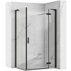 REA/S - Sprchová kabina Hugo Black 100x80 KPL-45224