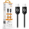 Datový kabel ALIGATOR POWER 100W, USB-C/USB-C 5A, 1,5m černý DATKP46