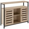 tectake 404751 komoda warrington 100x37x82 cm - industrial svetlé drevo, dub sonoma