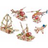 Drevená stavebnica helikoptéra Constructor Helicopter Eichhorn 5 modelov (helikoptéra, stíhačka, loď, remorkér, hydroplán) 225 dielov od 6 rokov
