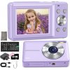 DETSKÝ DIGITÁLNY FOTOAPARÁT SO VSTAVANÝM BLESKOM - FIALOVÝ