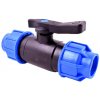PLASTICA ALFA Guľový ventil na PE hadicu 32 x 32 mm