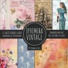 Ephemera Vintage Scrapbook Paper Pad 8x8 Scrapbooking Kit for Papercrafts, Cardmaking, DIY Crafts, Old Retro Theme, Decoupage Designs (Brožovaná)