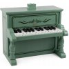 Drevené pianíno Classic World zelené s knižkou na učenie