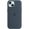 Apple iPhone 15 Silicone Case with MagSafe - Storm modré MT0N3ZM/A