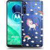 Picasee silikónový prehľadný obal pre Motorola Moto G8 - Unicorn hviezdne nebo
