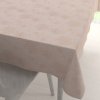 Biante Teflónový obdĺžnikový obrus TF-129 Hnedé kvetované ornamenty na sivobéžovom 80x120 cm