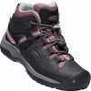 Juniorská treková obuv KEEN Targhee MID WP Y raven/tulipwood 29 EU