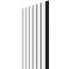 WALL CONCEPT akustický panel biela, čierny filc + MDF, 2750x285x21 mm, 0,78 m2