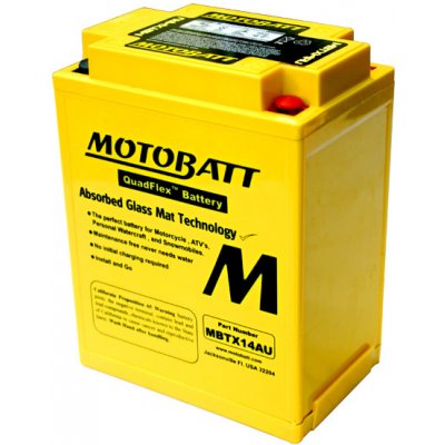 Batéria Motobatt MBTX14AU 16,5Ah, 12V, 4 vývody
