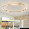| Brilagi - LED stmievateľné svietidlo PORTOFINO LED/85W/230V priemer 120 cm zlatá + diaľkové ovládanie | BRI526