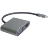 PremiumCord MST adaptér USB-C na HDMI + VGA, rozlišení 4K a FULL HD 1080p ku31hdmi19
