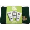 Bulldog Original hydratačný krém na tvár 100 ml + čistiaci pleťový peeling pre mužov 125 ml + čistiaci gél na tvár 150 ml darčeková sada