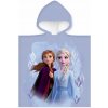 ZorluTeks Dievčenské plážové pončo s kapucňou Ľadové kráľovstvo Frozen motív Anna a Elsa 50 x 100 cm