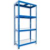 Kovový regál do špajze Biedrax 45 x 60 x 180 cm, modrý - 4 police pozink