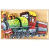 TifanTEX Drevené puzzle Vláčik 26ks