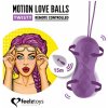 FeelzToys Twisty Remote Controlled Motion Love Balls, silikónové vaginálne guličky s diaľkovým ovládaním s průměrem 3,4 cm