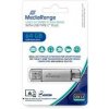 MediaRange USB flash disk, USB 3.0 (3.2 Gen 1), 64GB, strieborný, MR937, USB A / USB C, s krytkou