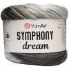 YarnArt Symphony Dream 3118 Tmavo a svetlo sivá