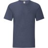 Fruit of the Loom Tričko Iconic 150 T, krátký rukáv, pánské COT161430c0813-heather nav 3XL Melír navy