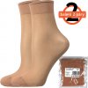 Lady B Nylon 20 DEN Silonové ponožky 2 páry beige