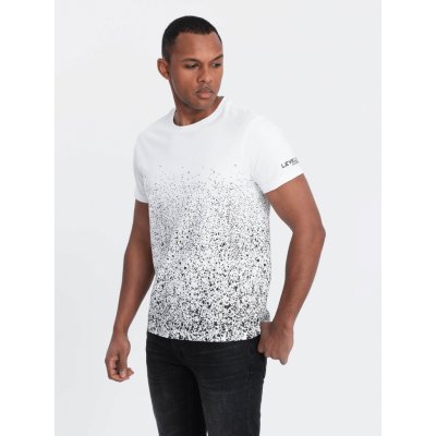 Ombre Clothing pánske tričko s potlačou Zeih biele